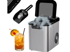 Clearance Tronitechnik Eiswürfelmaschine Ice Maker Eiswürfelbereiter Silber Edelstahl