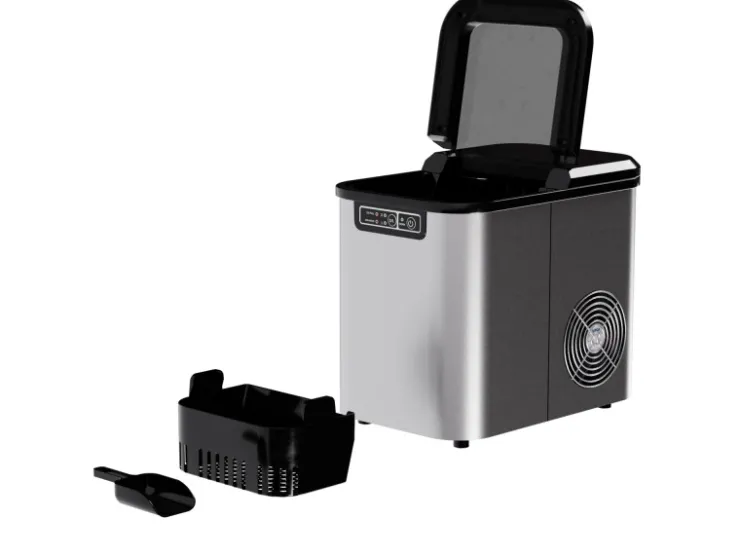 Clearance Tronitechnik Eiswürfelmaschine Ice Maker Eiswürfelbereiter Silber Edelstahl