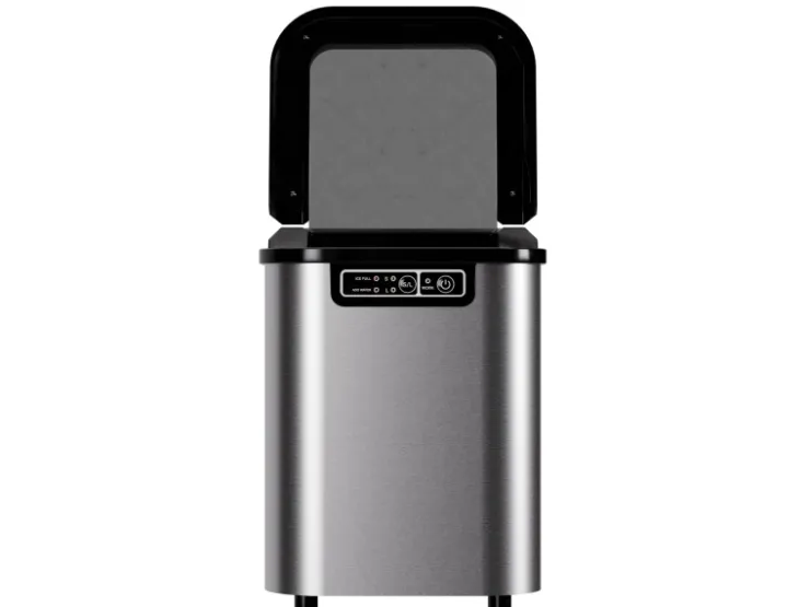 Clearance Tronitechnik Eiswürfelmaschine Ice Maker Eiswürfelbereiter Silber Edelstahl