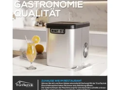 Clearance Tronitechnik Eiswürfelmaschine Ice Maker Eiswürfelbereiter Silber Edelstahl