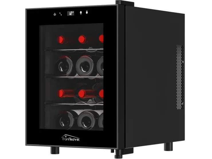 Discount Tronitechnik Weinkühlschrank Bordeaux Getränkekühlschrank 31 Liter 12 Flaschen