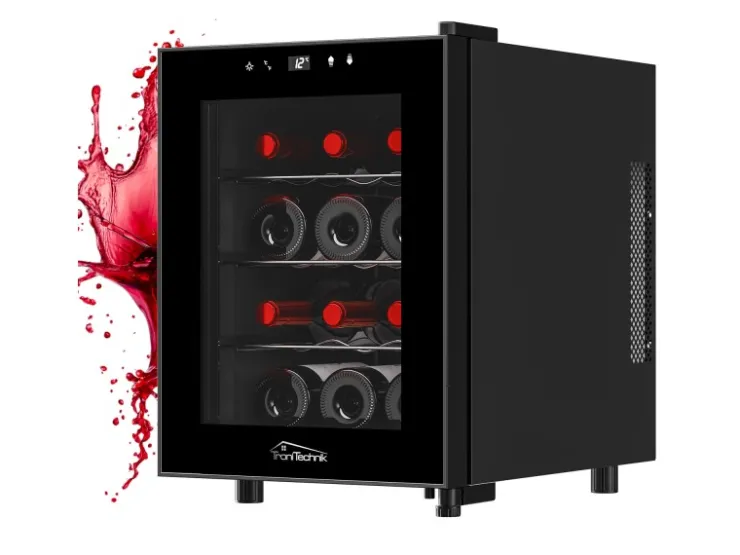 Discount Tronitechnik Weinkühlschrank Bordeaux Getränkekühlschrank 31 Liter 12 Flaschen
