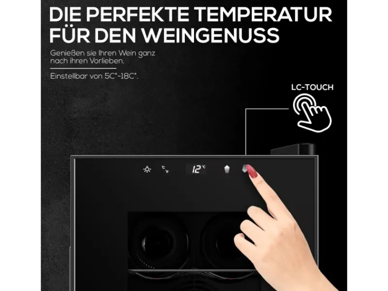 Best Weinkühlschrank Montpellier Getränkekühlschrank 17 Liter 6 Flaschen Kühlschränke