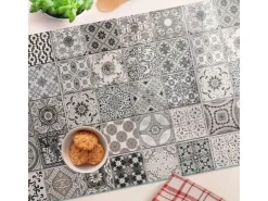 Hot Tulup Herdabdeckplatte 80x52 cm Schneidebrett aus Glas Schutzplatte Spritzschutz Abdeckung Keramikfliesen Grau