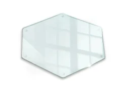 New Tulup Schneidebrett Transparente Schneidebrett 40x34 cm Sechseckiges Schneidebrett Küchen Schneidebrett Glas Schneidebretter|Herdabdeckungen