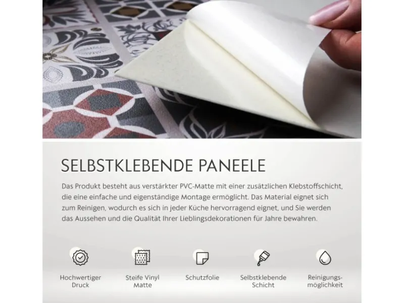 Tulup Wandpaneel Steinstruktur Wandverkleidung Paneel 100x50 cm PVC Wandpaneel Dekorpaneel Küchenrückwände