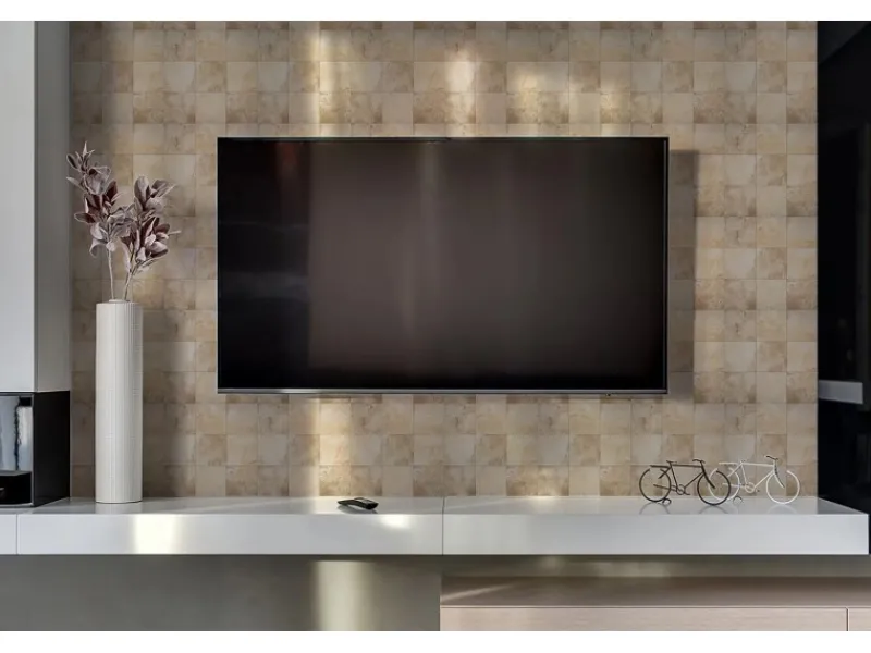 Tulup Wandpaneel Steinstruktur Wandverkleidung Paneel 100x50 cm PVC Wandpaneel Dekorpaneel Küchenrückwände