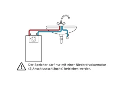 Vaillant Warmwasserspeicher<Untertisch-Elektrospeicher mit Armatur VEN5/7UARM 5 Liter