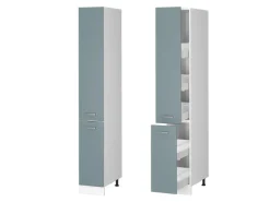Clearance Vicco Apothekerschrank R-Line Medizinschrank für die Küche Blau-Grau/Weiß 30 cm Blaugrau