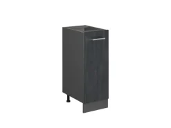 Discount Vicco Apothekeschrank R-Line Medizinschrank für die Küche Schwarz Beton 30 cm ohne Arbeitsplatte Küchenschränke