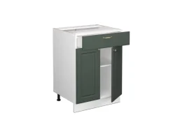 Best Vicco Badschrank Fame-Line -Gold Landhaus/Weiß 60 x 82 cm mit Schublade ohne Arbeitsplatte Grün