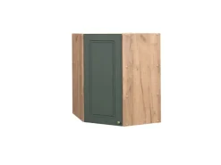 Vicco Eckhängeschrank Fame-Line Grün-Gold Landhaus/Goldkraft Eiche 57 cm Dunkelgrün