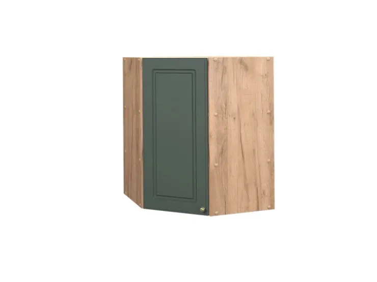 Vicco Eckhängeschrank Fame-Line Grün-Gold Landhaus/Goldkraft Eiche 57 cm Dunkelgrün