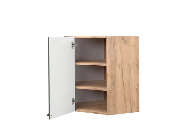 Vicco Eckhängeschrank Fame-Line Grün-Gold Landhaus/Goldkraft Eiche 57 cm Dunkelgrün
