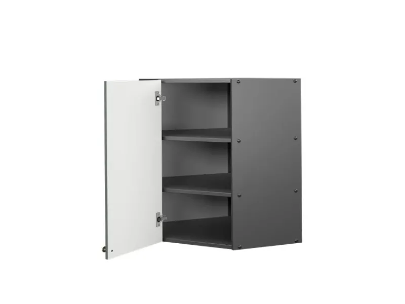 Vicco Eckhängeschrank Fame-Line Küchen-Eckschrank Grün-Gold Landhaus/Anthrazit 57 cm Küchen-Ordnungssysteme|Küchenregale