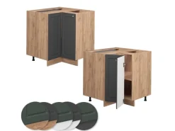 Best Vicco Eckunterschrank Fame-Line -Gold/Goldkraft Eiche 81 cm ohne Arbeitsplatte Küchenschränke