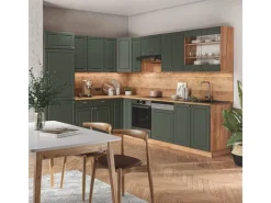 Clearance Vicco Fame-Line Eckküche -Gold Landhaus/Goldkraft Eiche 227 x 287 cm AP Eiche ohne E-Geräte Winkelküchen