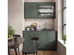 Discount Vicco Fame-Line Singleküche -Gold Landhaus/Anthrazit 140 cm ohne Arbeitsplatte ohne E-Geräte Single-Küchen|Miniküchen