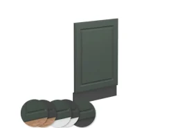 Vicco Frontblende Fame-Line Grün-Gold Landhaus/Anthrazit 45 cm ohne Arbeitsplatte Einbauküchen|Küchenschränke
