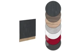 Einbauküchen<Vicco Frontblende R-Line Schwarz Beton/Goldkraft Eiche 60 cm ohne Arbeitsplatte Beton Anthrazit