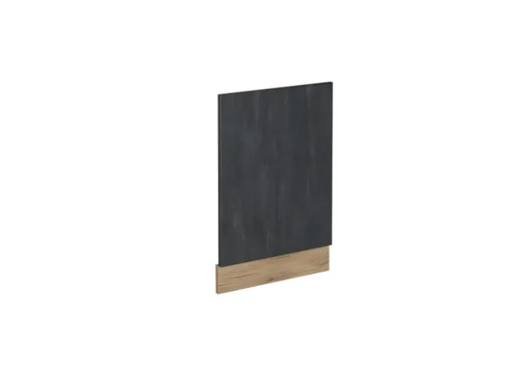 Hot Vicco Frontblende R-Line Schwarz Beton/Goldkraft Eiche 45 cm ohne Arbeitsplatte Beton Anthrazit
