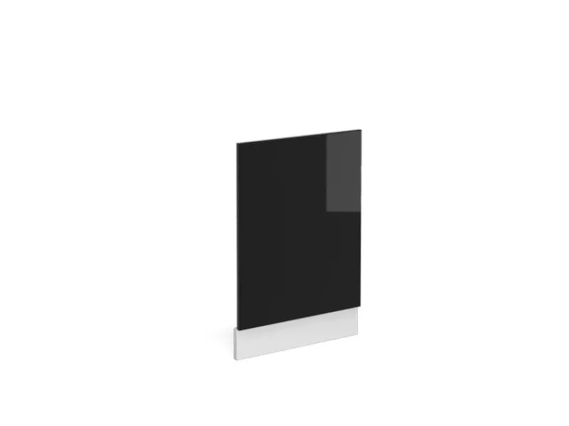 Best Vicco Frontblende R-Line Schwarz Hochglanz/Weiß 45 cm ohne Arbeitsplatte Einbauküchen|Küchenschränke