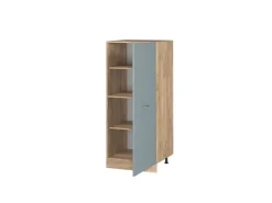 Online Vicco Herdumbauschrank R-Line Küchenkommode Blau-Grau/Goldkraft Eiche 60 cm Blaugrau