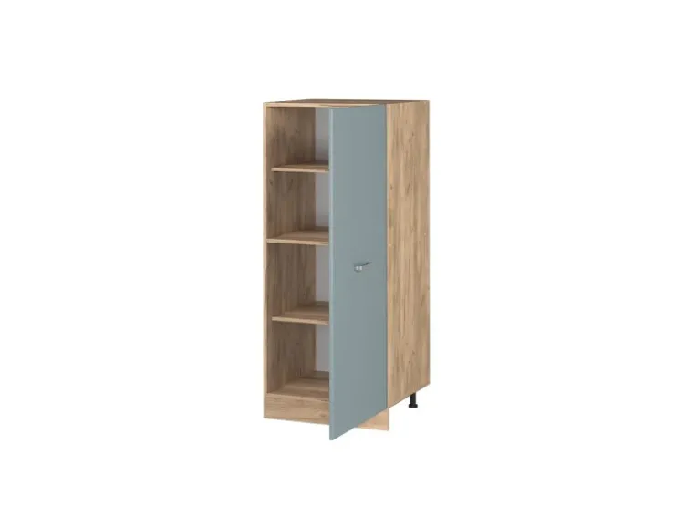 Online Vicco Herdumbauschrank R-Line Küchenkommode Blau-Grau/Goldkraft Eiche 60 cm Blaugrau