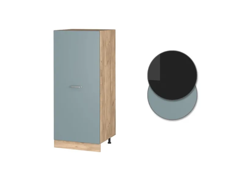 Online Vicco Herdumbauschrank R-Line Küchenkommode Blau-Grau/Goldkraft Eiche 60 cm Blaugrau