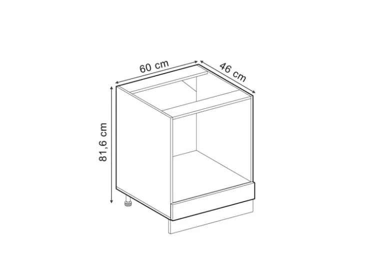 Best Vicco Herdumbauschrank R-Line Artisan-Eiche/Weiß 60 cm ohne Arbeitsplatte Artisan Eiche