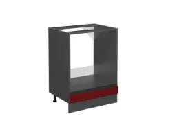 Discount Vicco Herdumbauschrank R-Line /Anthrazit 60 cm J-Shape ohne Arbeitsplatte Rot
