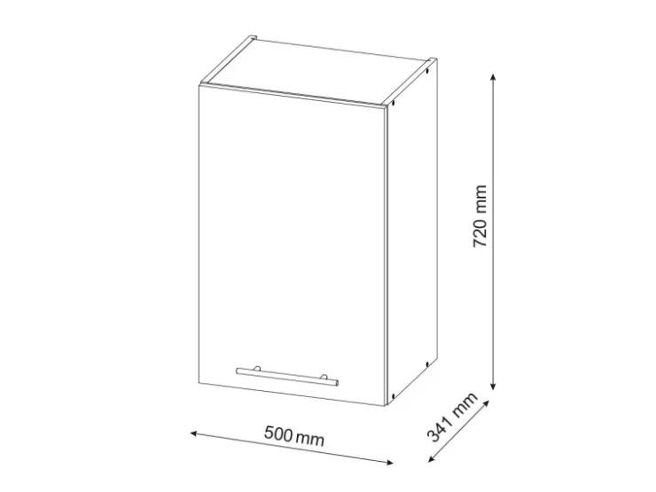 Vicco Hängeschrank Fame-Line Hängender Küchenschrank -Gold/Weiß 30 cm Anthrazit