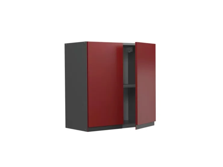 Clearance Vicco Hängeschrank R-Line Hängender Küchenschrank /Anthrazit 60 cm J-Shape Rot