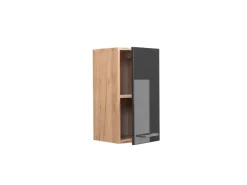 Discount Vicco Hängeschrank R-Line Hängender Küchenschrank Hochglanz/Goldkraft Eiche 30 cm Anthrazit