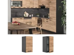 Pfannen|Küchenschränke<Vicco Hängeschrank R-Line Hängender Küchenschrank Goldkraft /Anthrazit 30 cm Eiche