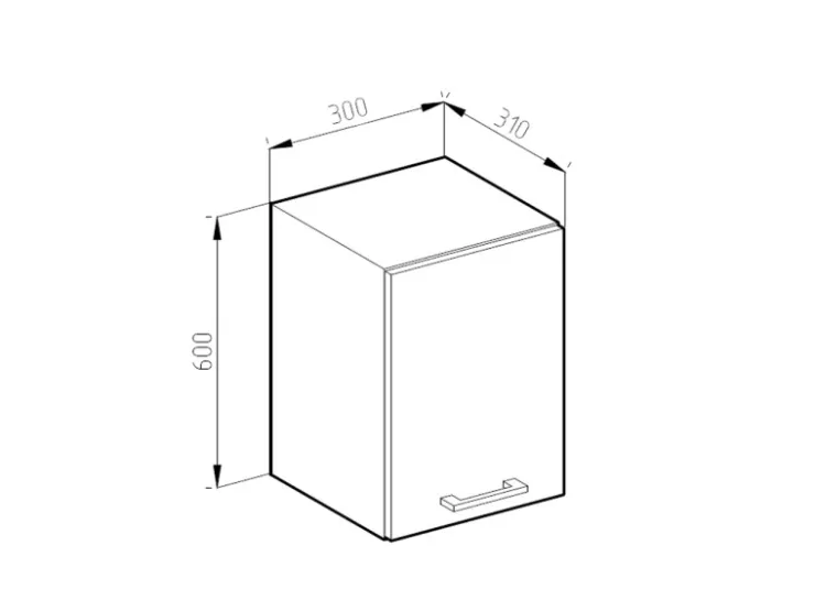 Pfannen|Küchenschränke<Vicco Hängeschrank R-Line Hängender Küchenschrank Goldkraft /Anthrazit 30 cm Eiche