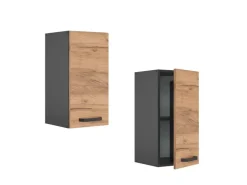 Pfannen|Küchenschränke<Vicco Hängeschrank R-Line Hängender Küchenschrank Goldkraft /Anthrazit 30 cm Eiche
