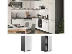 Pfannen|Küchenschränke<Vicco Hängeschrank R-Line Hängender Küchenschrank Landhaus/Anthrazit 30 cm Weiß