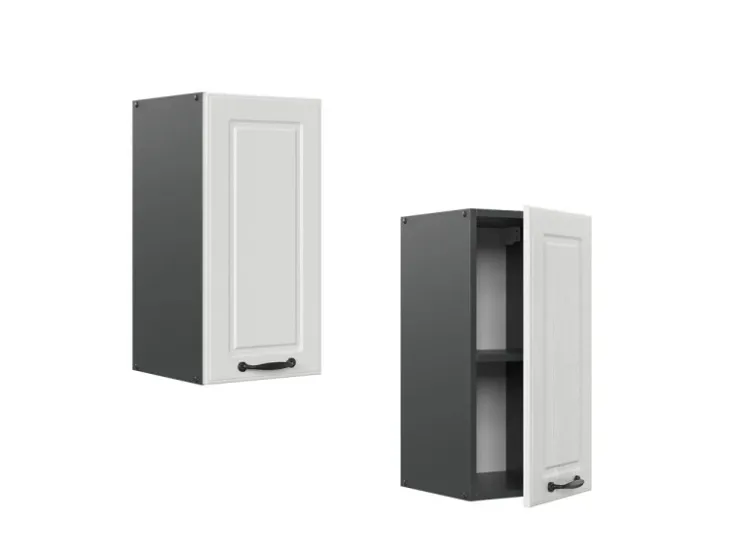 Pfannen|Küchenschränke<Vicco Hängeschrank R-Line Hängender Küchenschrank Landhaus/Anthrazit 30 cm Weiß
