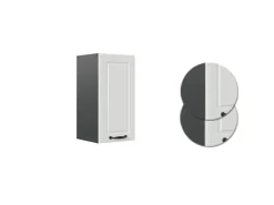 Pfannen|Küchenschränke<Vicco Hängeschrank R-Line Hängender Küchenschrank Landhaus/Anthrazit 30 cm Weiß