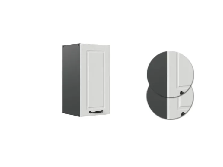 Pfannen|Küchenschränke<Vicco Hängeschrank R-Line Hängender Küchenschrank Landhaus/Anthrazit 30 cm Weiß