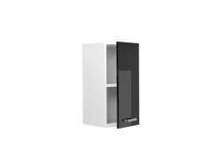 Pfannen|Herde<Vicco Hängeschrank R-Line Hängender Küchenschrank Schwarz Hochglanz/Weiß 30 cm Schwarz Glänzend