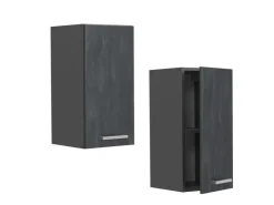 Best Vicco Hängeschrank R-Line Hängender Küchenschrank Schwarz Beton/Anthrazit 30 cm Beton Anthrazit