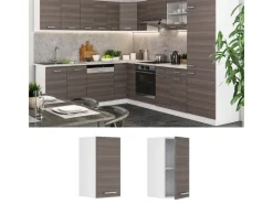 Hot Vicco Hängeschrank R-Line Hängender Küchenschrank Grau/Weiß 30 cm Pfannen|Küchenschränke