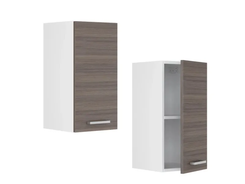Hot Vicco Hängeschrank R-Line Hängender Küchenschrank Grau/Weiß 30 cm Pfannen|Küchenschränke