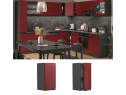 Küchenschränke<Vicco Hängeschrank R-Line Hängender Küchenschrank /Anthrazit 30 cm J-Shape Rot