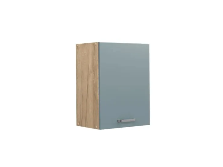 Küchenschränke<Vicco Hängeschrank R-Line Hängender Küchenschrank Blau-Grau/Goldkraft Eiche 45 cm Blaugrau