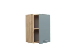 Küchenschränke<Vicco Hängeschrank R-Line Hängender Küchenschrank Blau-Grau/Goldkraft Eiche 45 cm Blaugrau