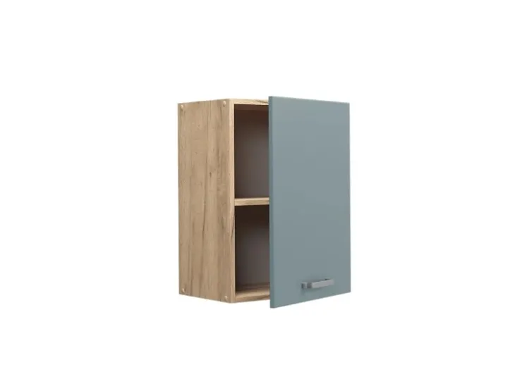 Küchenschränke<Vicco Hängeschrank R-Line Hängender Küchenschrank Blau-Grau/Goldkraft Eiche 45 cm Blaugrau
