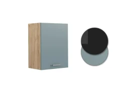 Küchenschränke<Vicco Hängeschrank R-Line Hängender Küchenschrank Blau-Grau/Goldkraft Eiche 45 cm Blaugrau